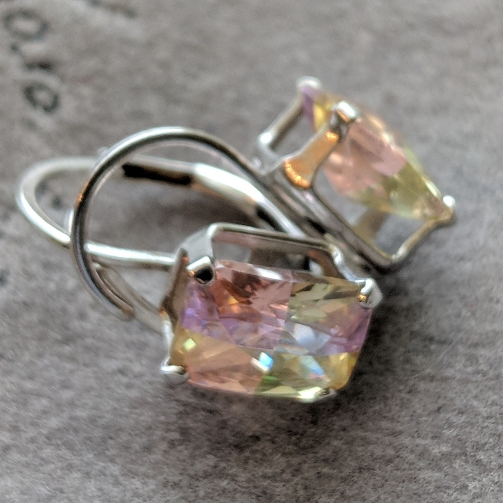 ✳️RARE✳️Genuine Watermelon Tourmaline Earrings